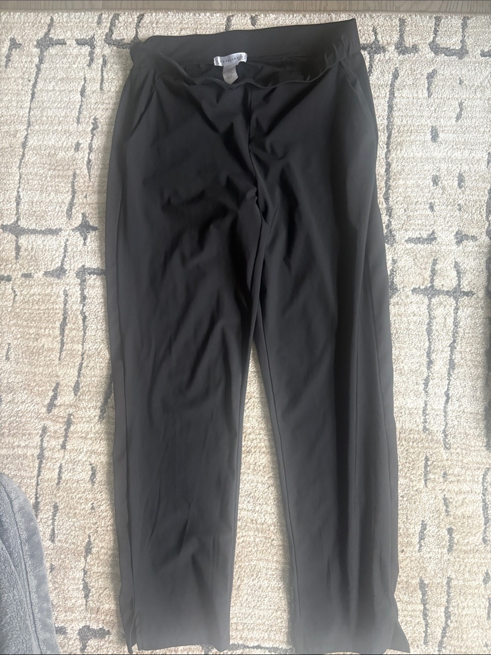 Black Pull-On Straight Leg Trousers - Classic Everyday Pants